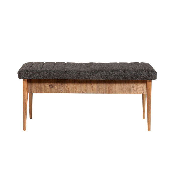 Hanah Home Vina 1053 Juego de Comedor Extensible Pino Atlántico y Antracita